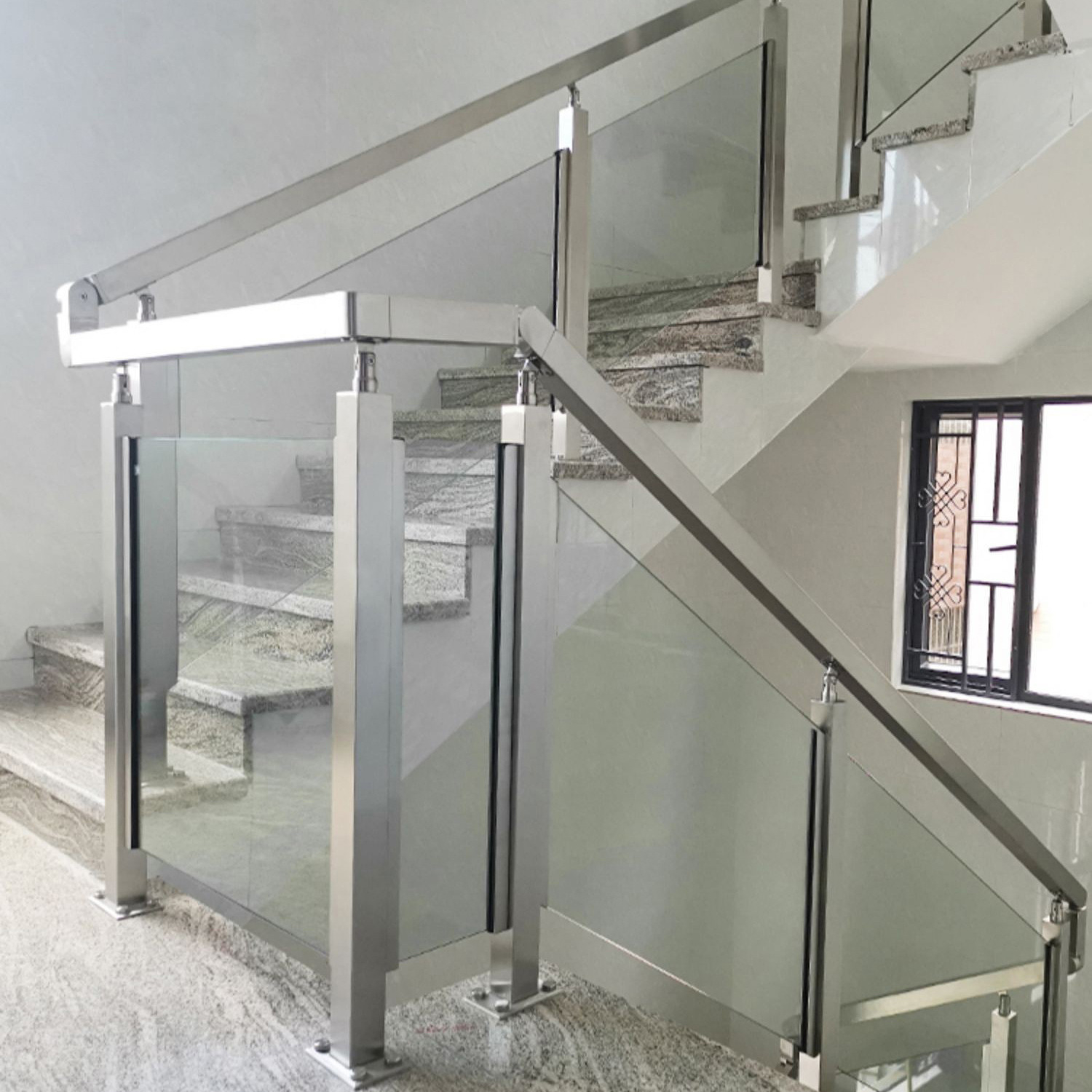 0成交0个304不锈钢楼梯立柱玻璃楼梯扶手栏杆工程阳台护栏桥梁商场