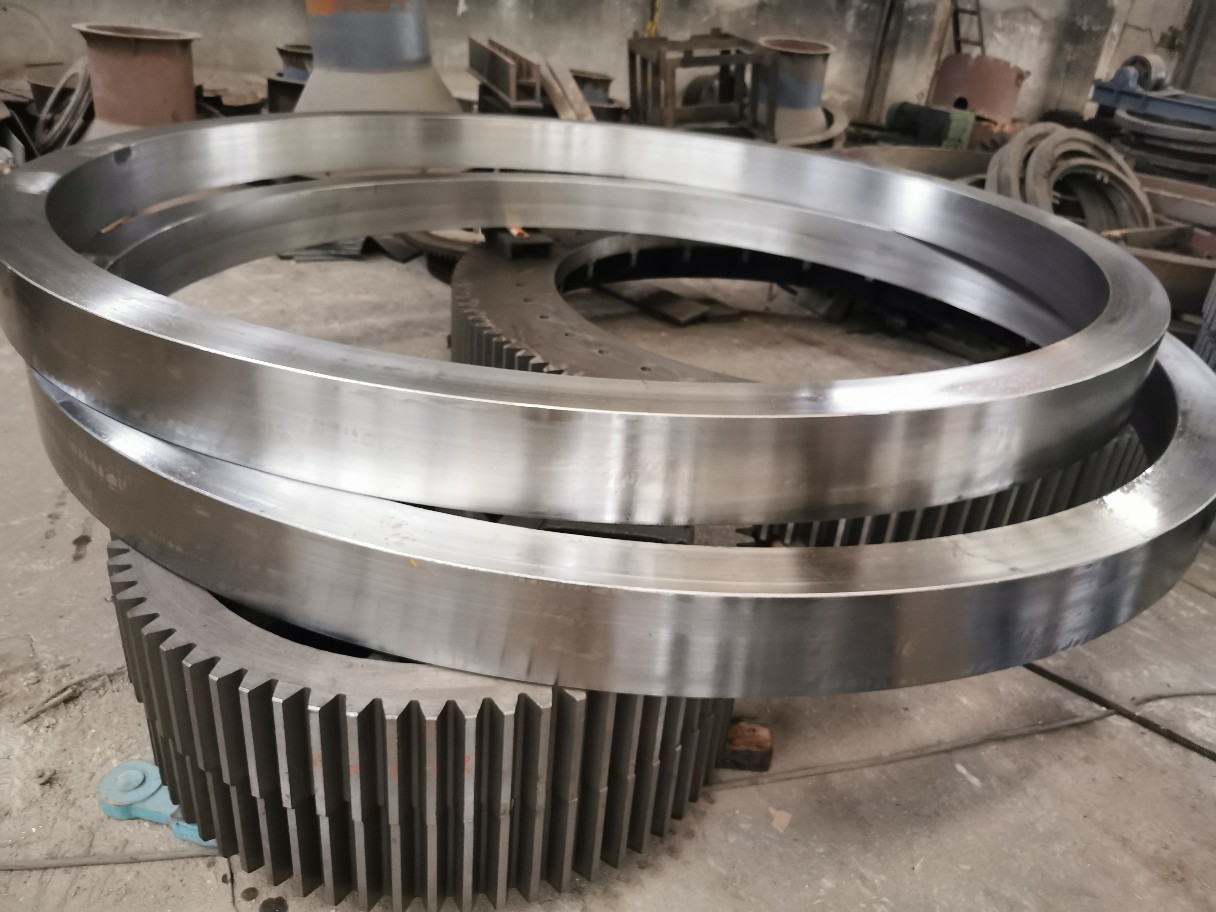 干燥机设备齿轮,回转窑铸钢大齿圈厂家,轮带拖轮配件