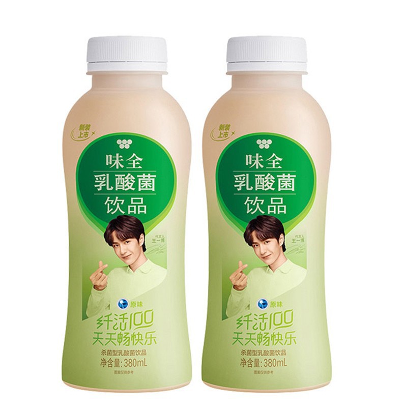 零食味全乳酸菌原味380ml*15瓶整箱早餐酸奶饮品植物饮料江浙沪皖
