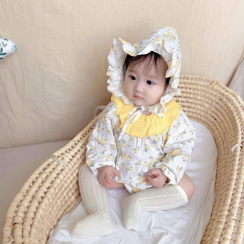 婴儿衣服装新生儿女宝宝连体衣包屁衣公主满月百天哈衣