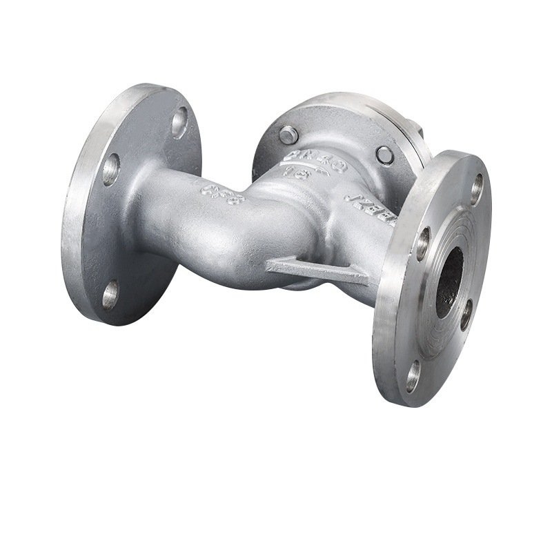 烈晋304316不锈钢法兰卧式止回阀h41w16p不锈钢升降式止回阀