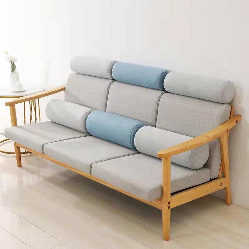 沙发头枕腰枕圆枕长条护腰海绵靠垫沙发靠背垫高密度海绵圆柱枕头