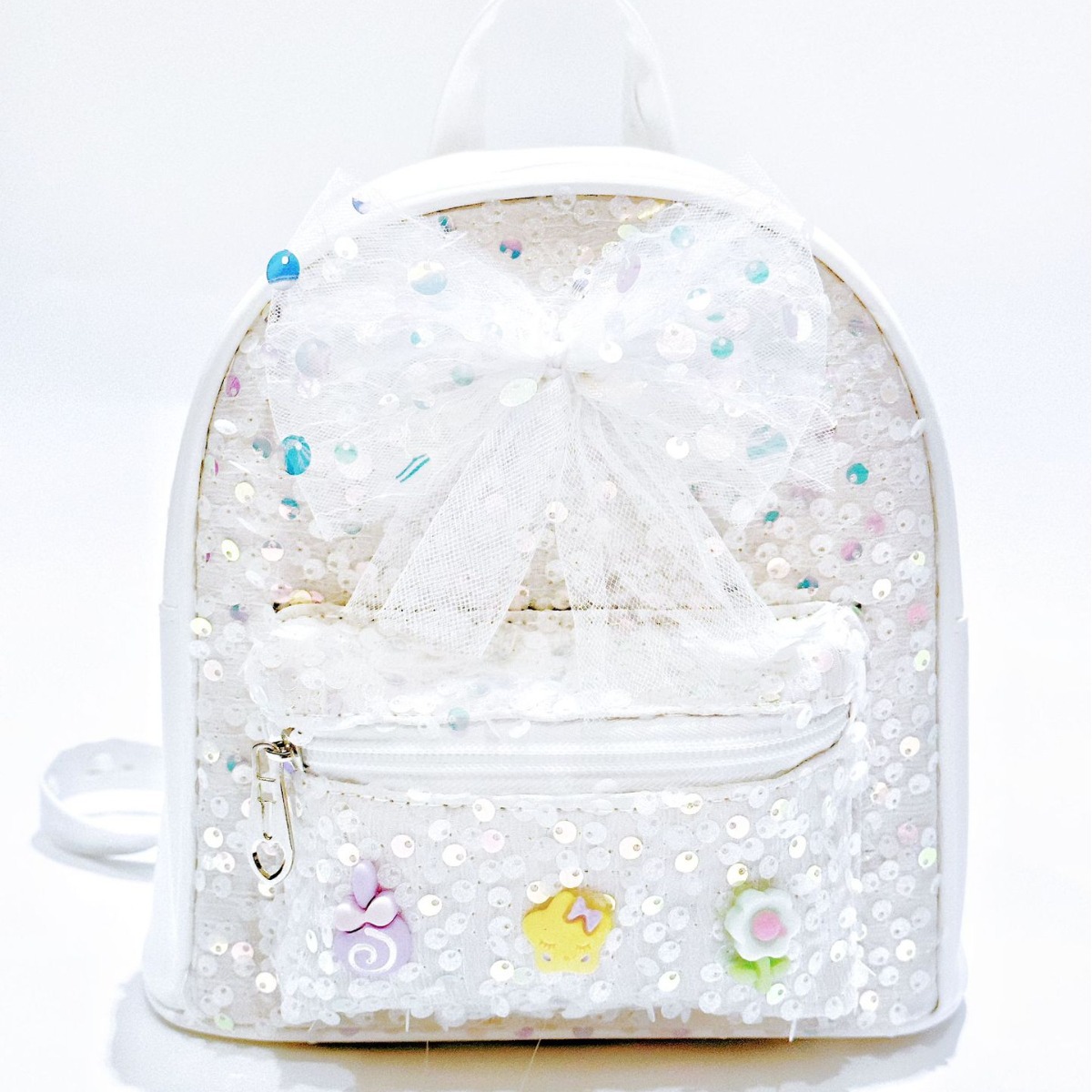 Factory Direct Spot New Children's Sequined Backpack Korean Style Big Bow Backpack Cute Cartoon Schoolbag