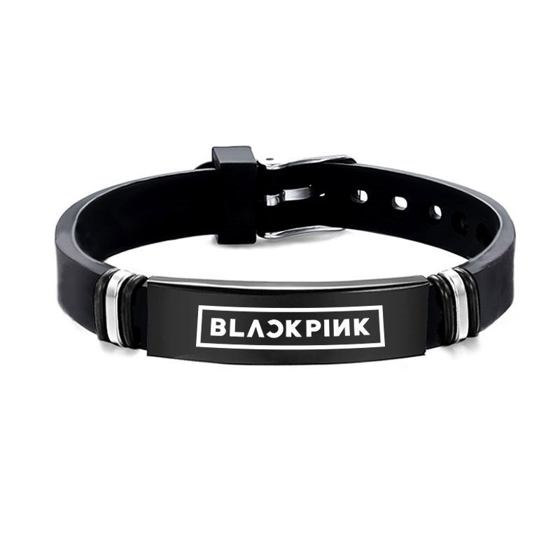 black pink粉墨周边手链lisa签名手环jennie粉丝应援饰品手镯礼物
