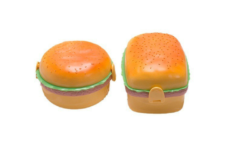 children‘s hamburger lunch box biscuit shape lunch box lunch box student bento box packing box hamburger lunch box