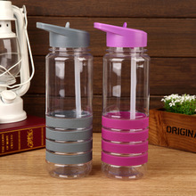新款创意塑料水壶大容量800ML太空杯提手户外便携塑料运动水壶