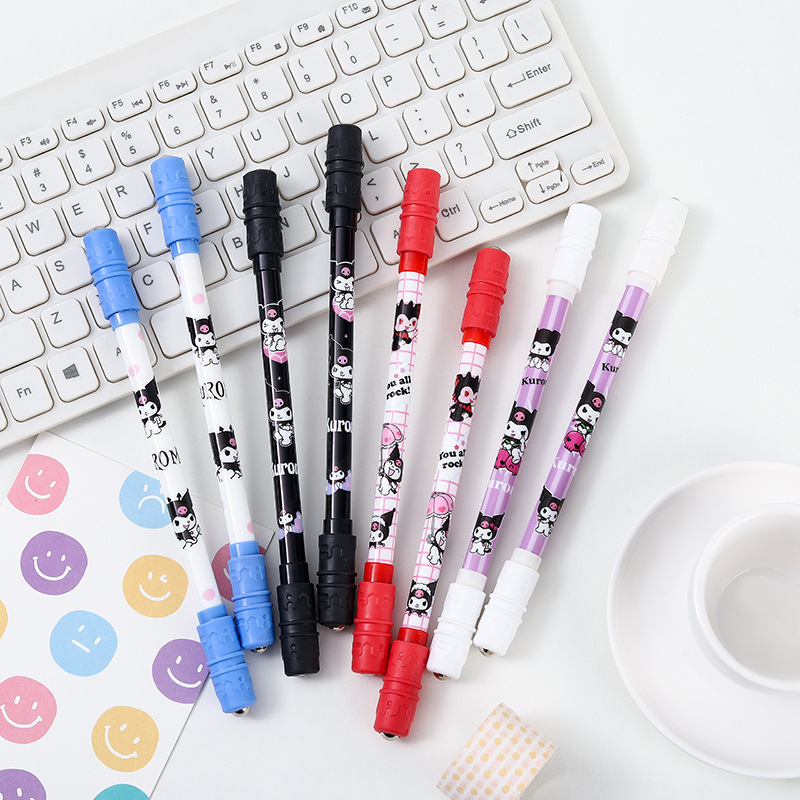 抖音网红款转转笔中小学生比赛旋转笔减压笔可书写库洛米转转笔