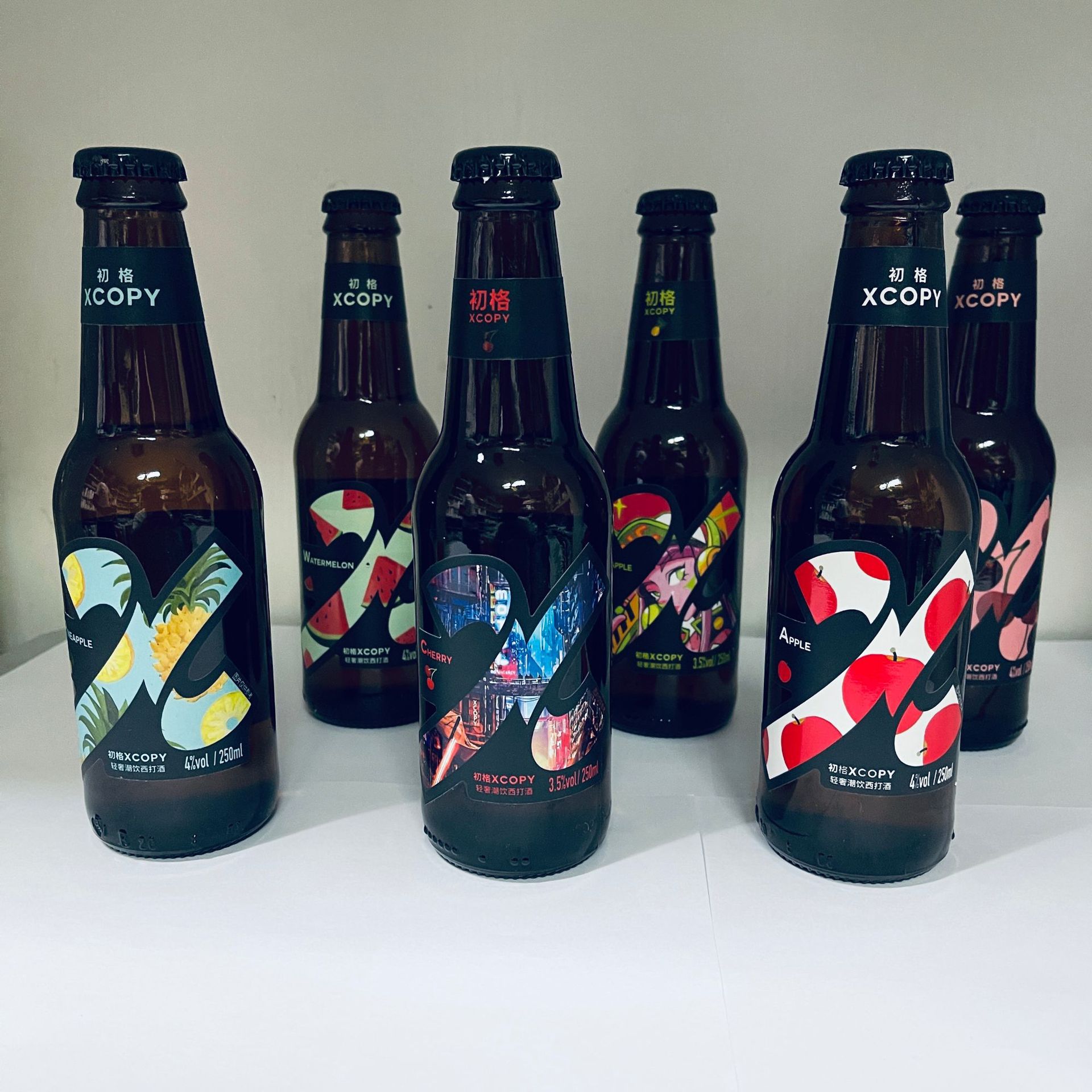 初格充气型发酵酒配制酒西打酒250ml