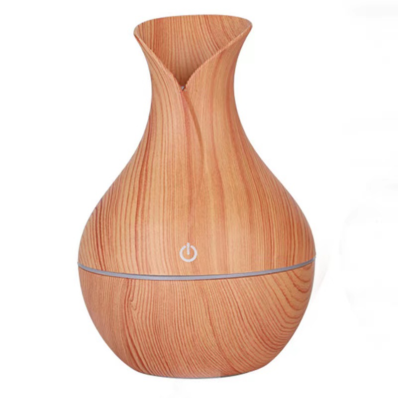 USB Wood Grain Humidifier Household Colorful Fragrance Lamp Office Desk Surface Panel Air Purifier Mini Noiseless plus