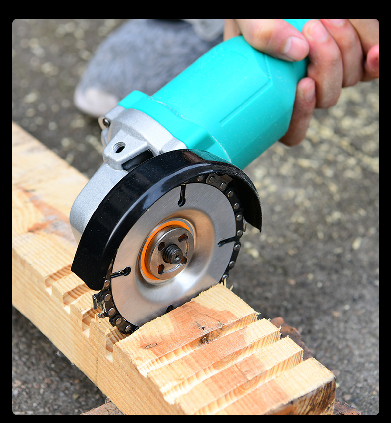 厂家直营角磨机链条盘硬质合金链条锯片木工一槽切割链条锯盘