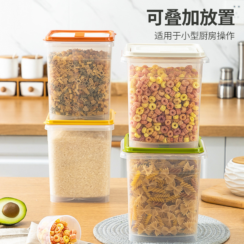 Rice Bucket Household Kitchen Pest-Proof Moisture-Proof Sealed Rice Storage Box Rice Bucket and Flour Bucket Storage Tank Rice Box Storage Box