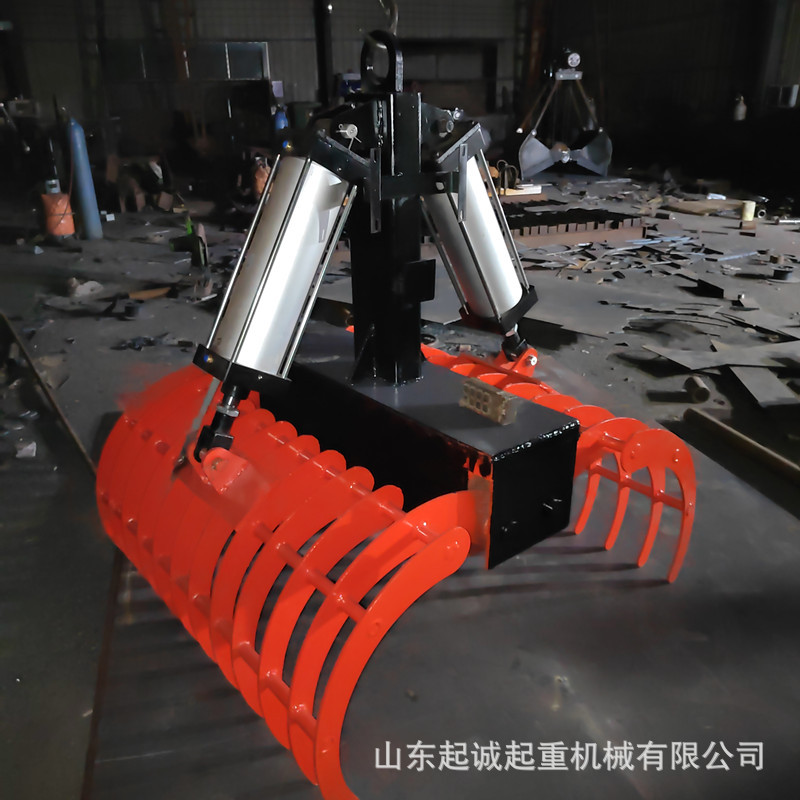 定制气动抓斗垃圾清污多瓣抓斗 酒厂酒糟抓斗