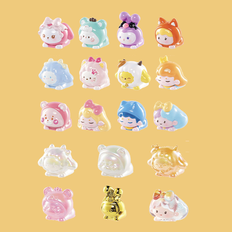 工厂直销新品趴趴乐园萌粒迷你盲袋奶油手机壳diy摆件盲盒小礼品