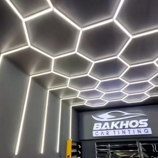 跨境110V车库灯造型灯工位灯洗车灯洗车蜂窝灯美容工位灯贴膜灯光