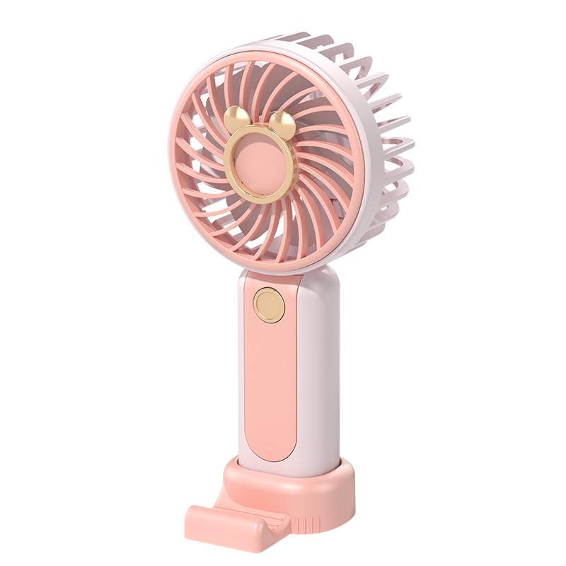 New Cartoon Handheld Fan Usb Rechargeable Small Fan Portable Portable Household Mini Small Electric Fan Student Gift