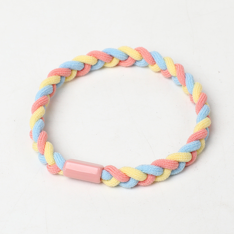 Korean Style Simple Headband Tie Hair Dough-Twist Style Plaits New Hair Accessories Elastic Rubber Band Headdress Hand-Woven Hair Ring