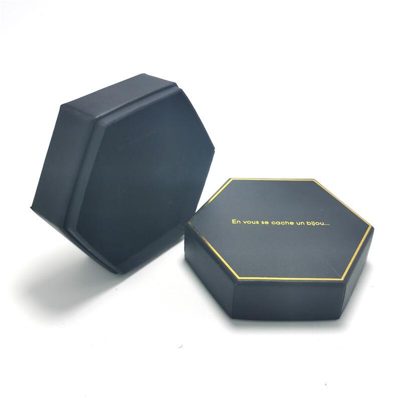 工厂定制首饰盒项链耳环戒指包装盒六边形纸盒