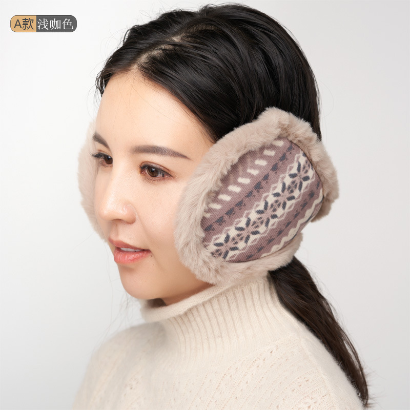 跨境冬季女款韩版可爱加绒保暖防风耳罩耳套户外骑车防寒耳捂子男