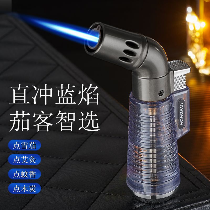 Factory Wholesale Metal Spray Gun Lighter Elbow Dining Room Barbecue Point Cigar Electronic Recyclable Inflatable