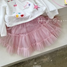 Susie24春夏儿童粉色tutu裙蓬蓬公主半身裙女童裙子洋气裙裤