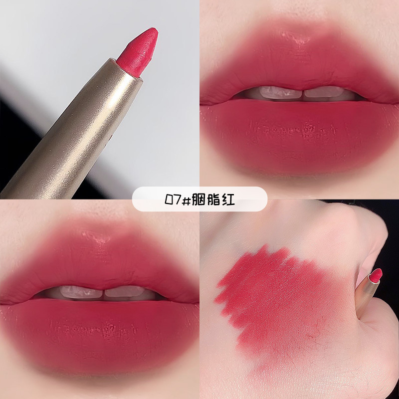 Dikalu Automatic Rotation Lip Liner Lipstick Painting Artifact Lip Pencil Dating Cream Lipstick Pen Waterproof and Moisturizing Lasting