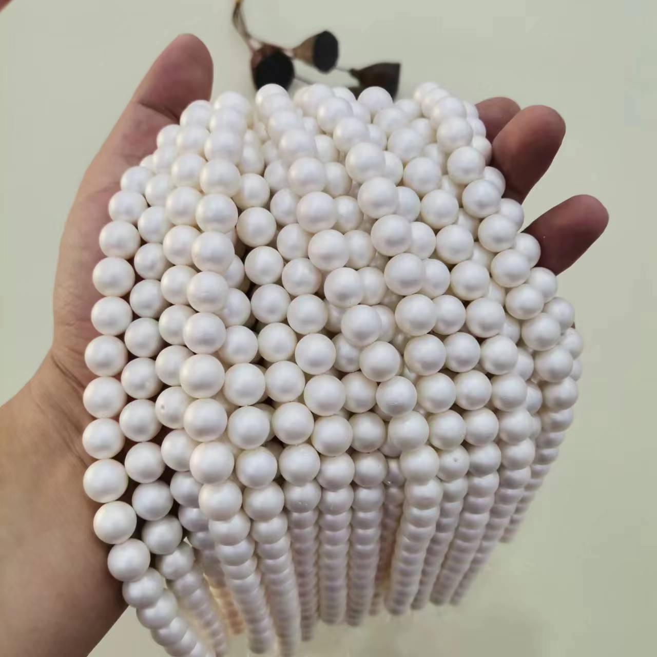 2-12mm亚光贝珠深海贝壳珍珠厂家直销现货散珠diy项链手链跨境