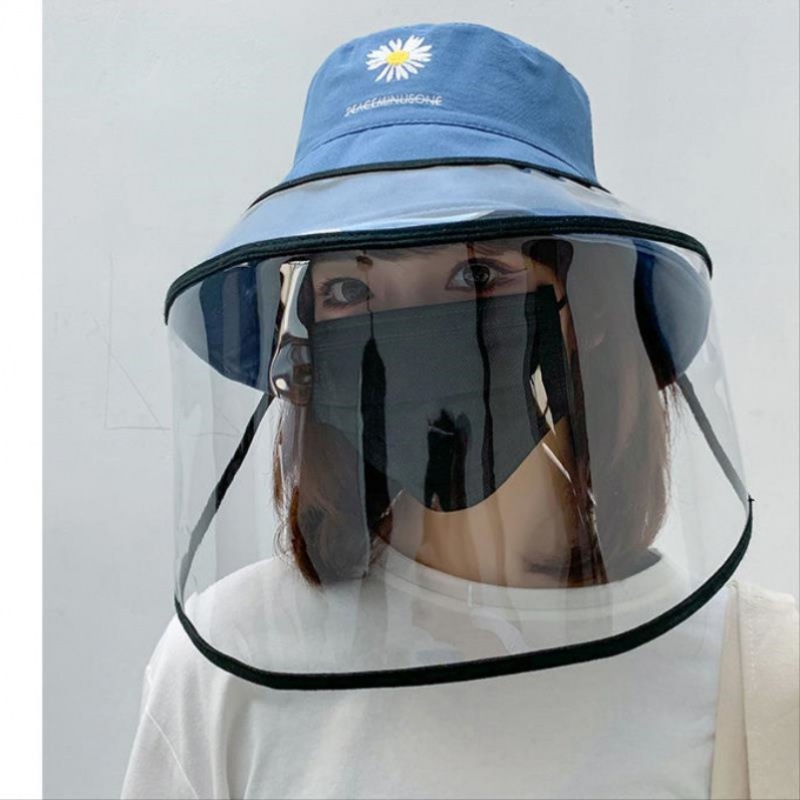 打农药防护帽护帽专用帽子面罩打药透明罩全脸可拆卸防护防飞沫适