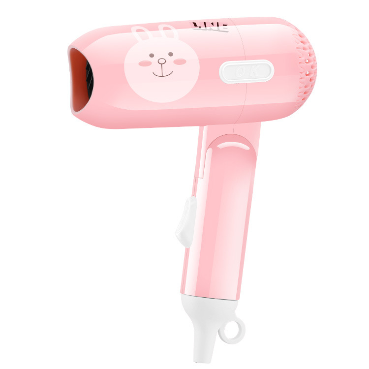 hair drier Cross-Border Gift Mini Foldable Hair Dryer Student Dormitory Small Power Internet Celebrity Hair Dryer Cartoon Portable Two-Gear