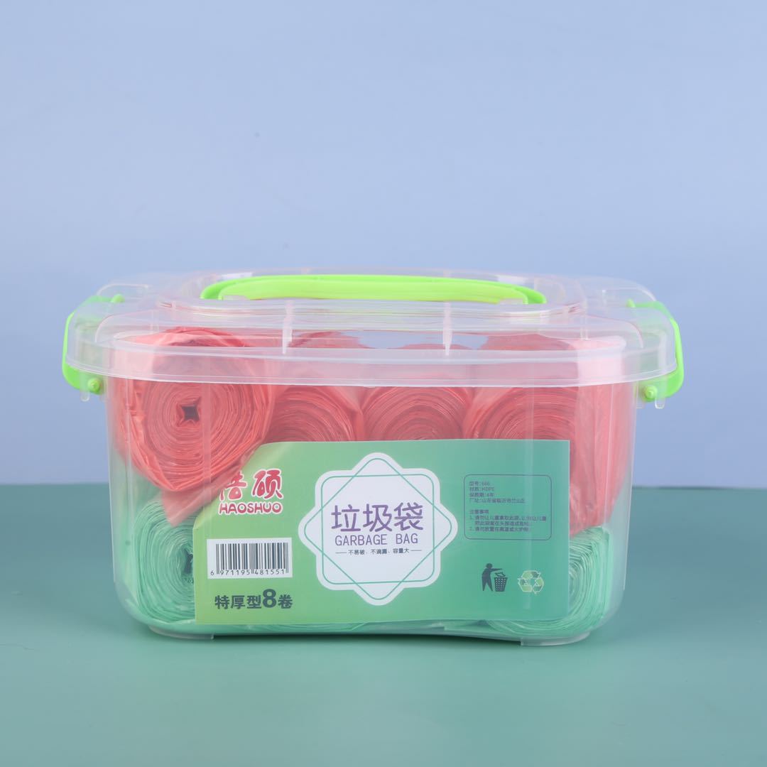 9.9 Garbage Bag Storage Box Combination Wholesale Household Point Break Type Environmental Protection Garbage Bag