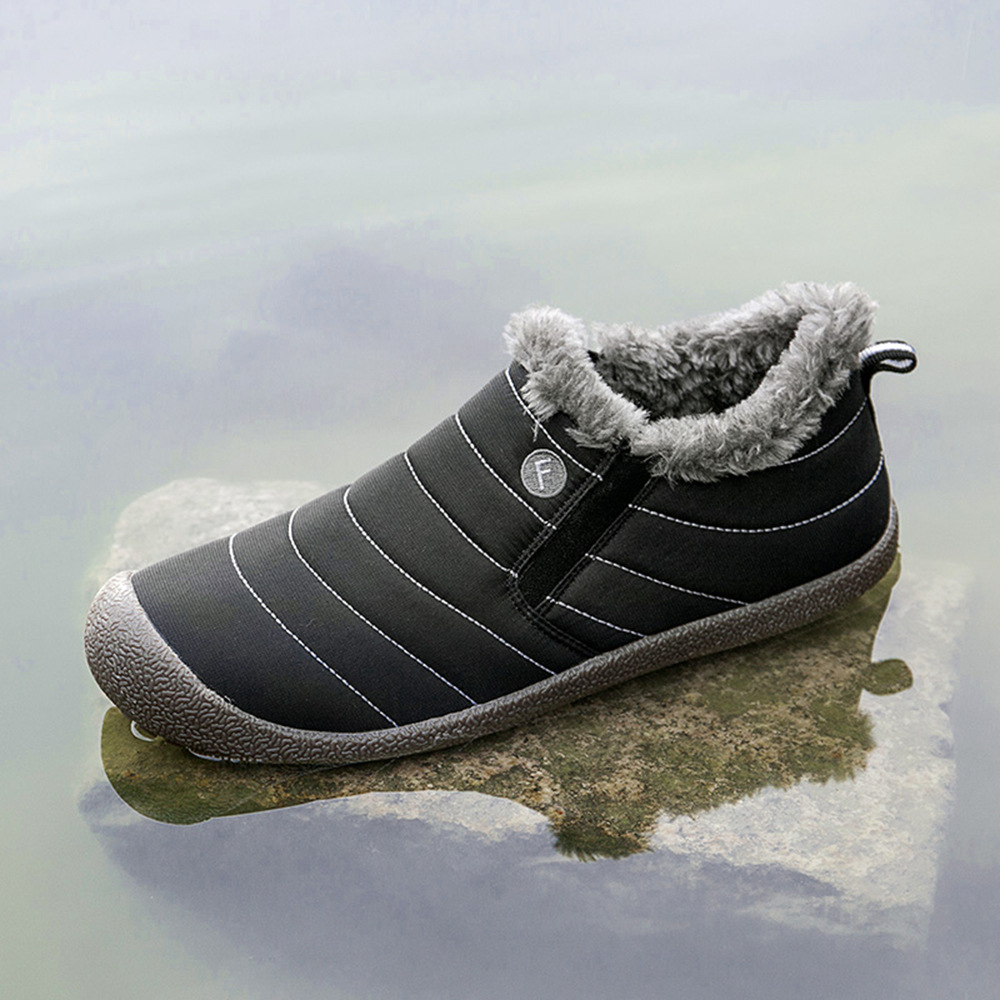 冬季跨境大码户外男棉鞋包跟防滑保暖雪地靴男士加绒低帮棉鞋工厂