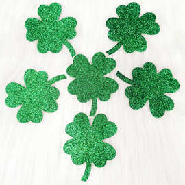 现货批发可爱透气性感胸贴四瓣草一次性乳贴绿色闪粉幸运草美乳贴