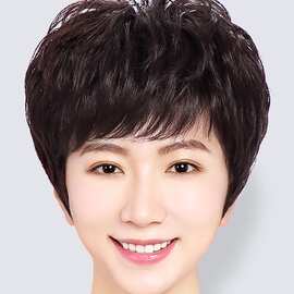 高端真发头套女老年人假短发奶奶光头专用仿款化疗后士帽适合戴的