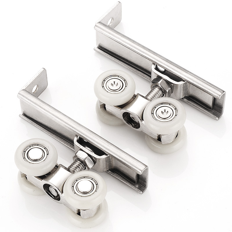 不锈钢实木移门吊轮滑轮推拉门吊滑轮移门吊门轮吊轨道滑轮小4轮
