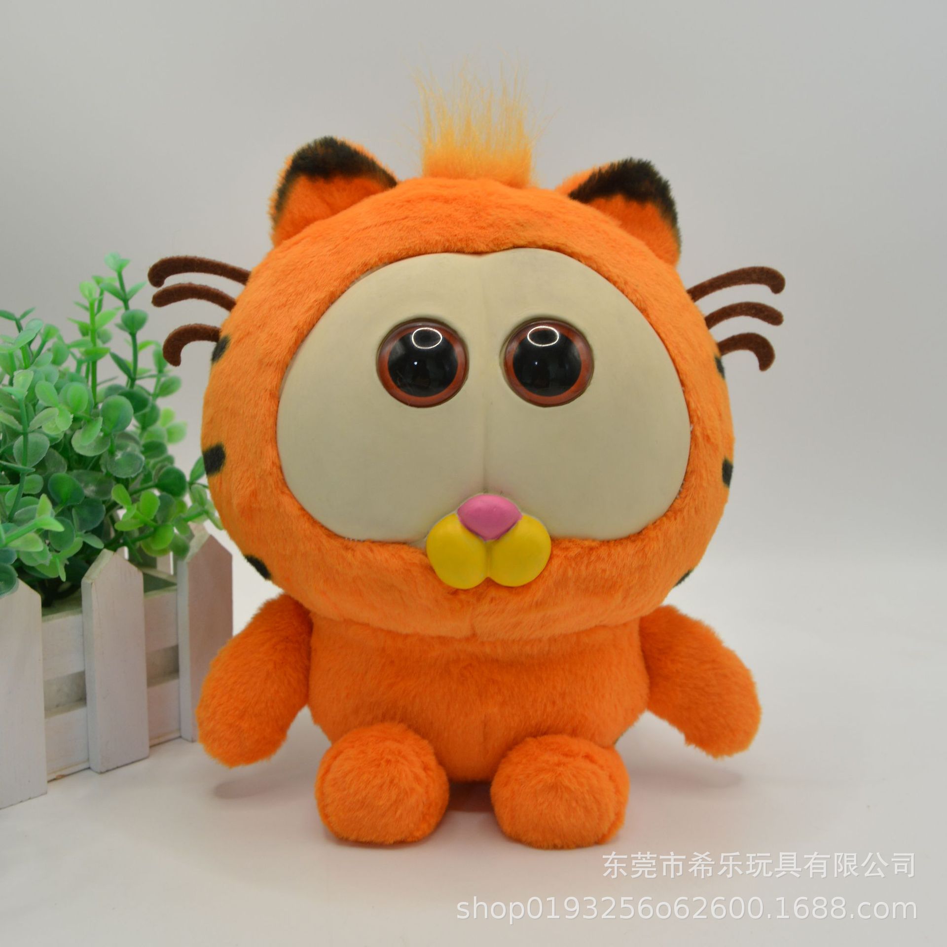 跨境新品garfiel加菲猫周边电影q版毛绒玩偶毛绒公仔玩具-阿里巴巴