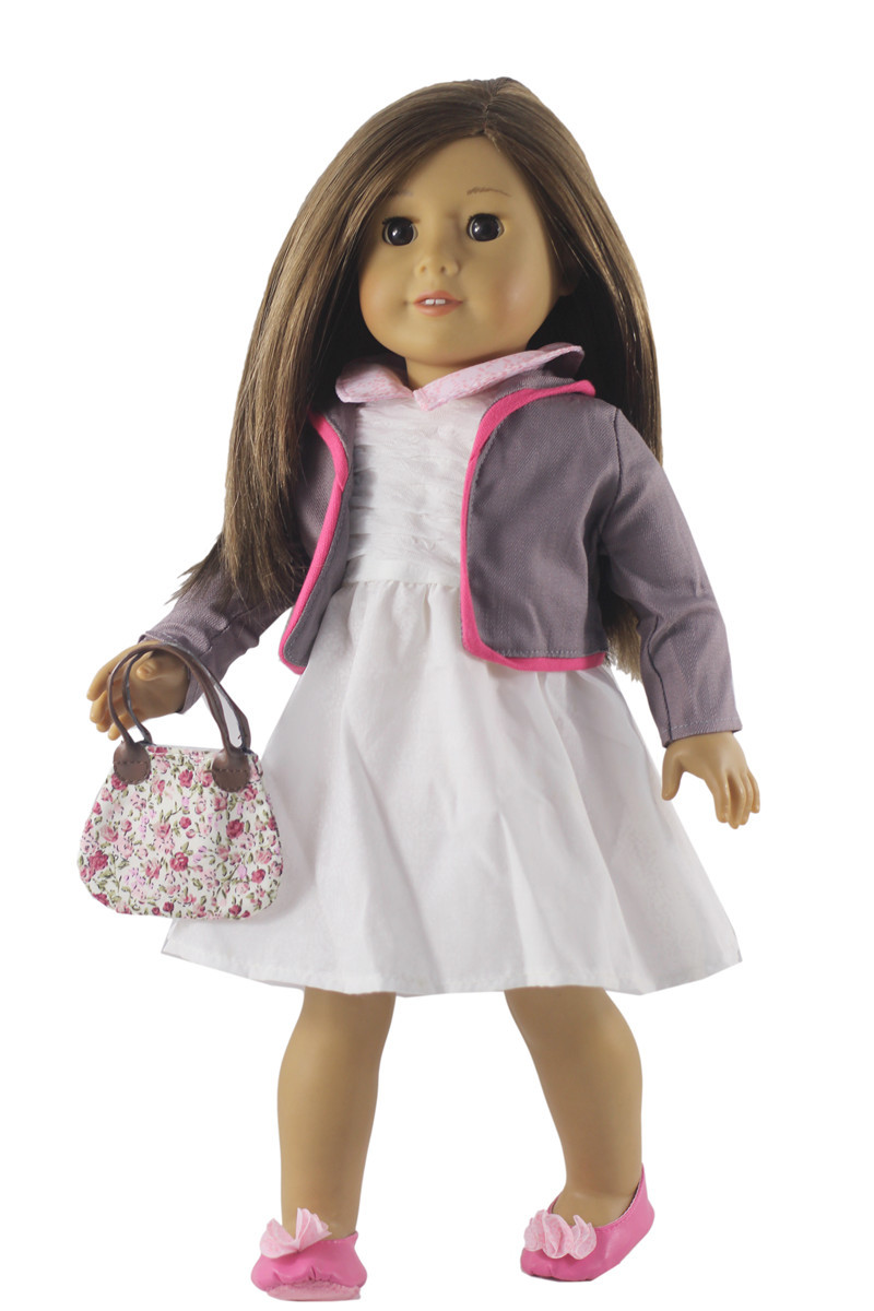 18寸og偶季美国女孩换装洋娃娃american girl 45cm套装连衣裙配