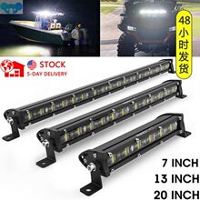 6D Ultra Strip LED Light Bar 8 14 20 inch Driving Fog跨境专