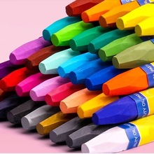 儿童无毒蜡笔美术24色油画棒36色彩笔可水洗12色无铅健康环保画笔