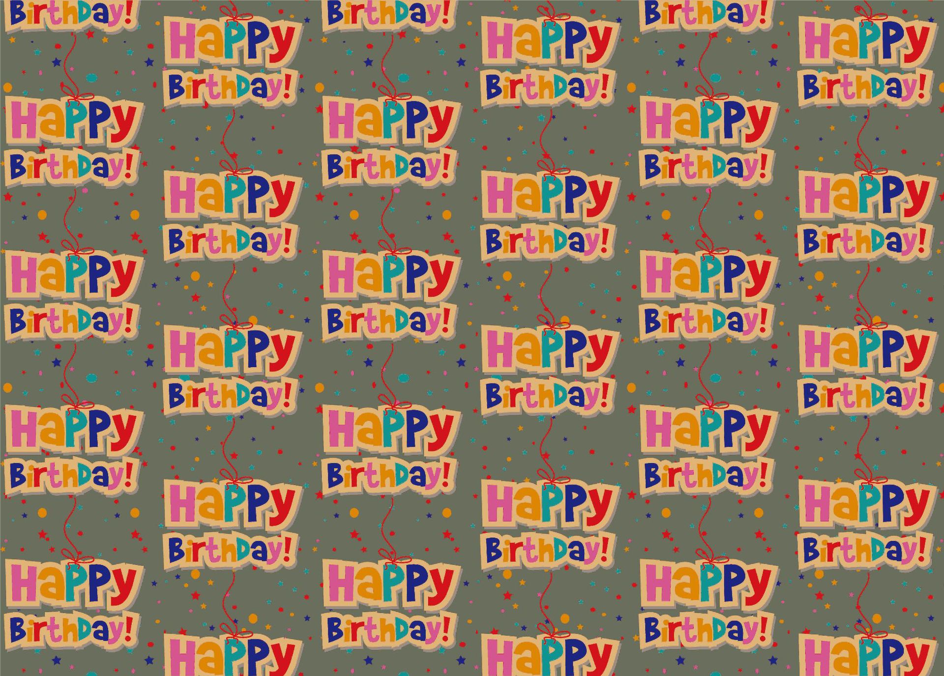 厂家直销黄牛皮生日礼物礼品包装纸欧美派对birthday加厚