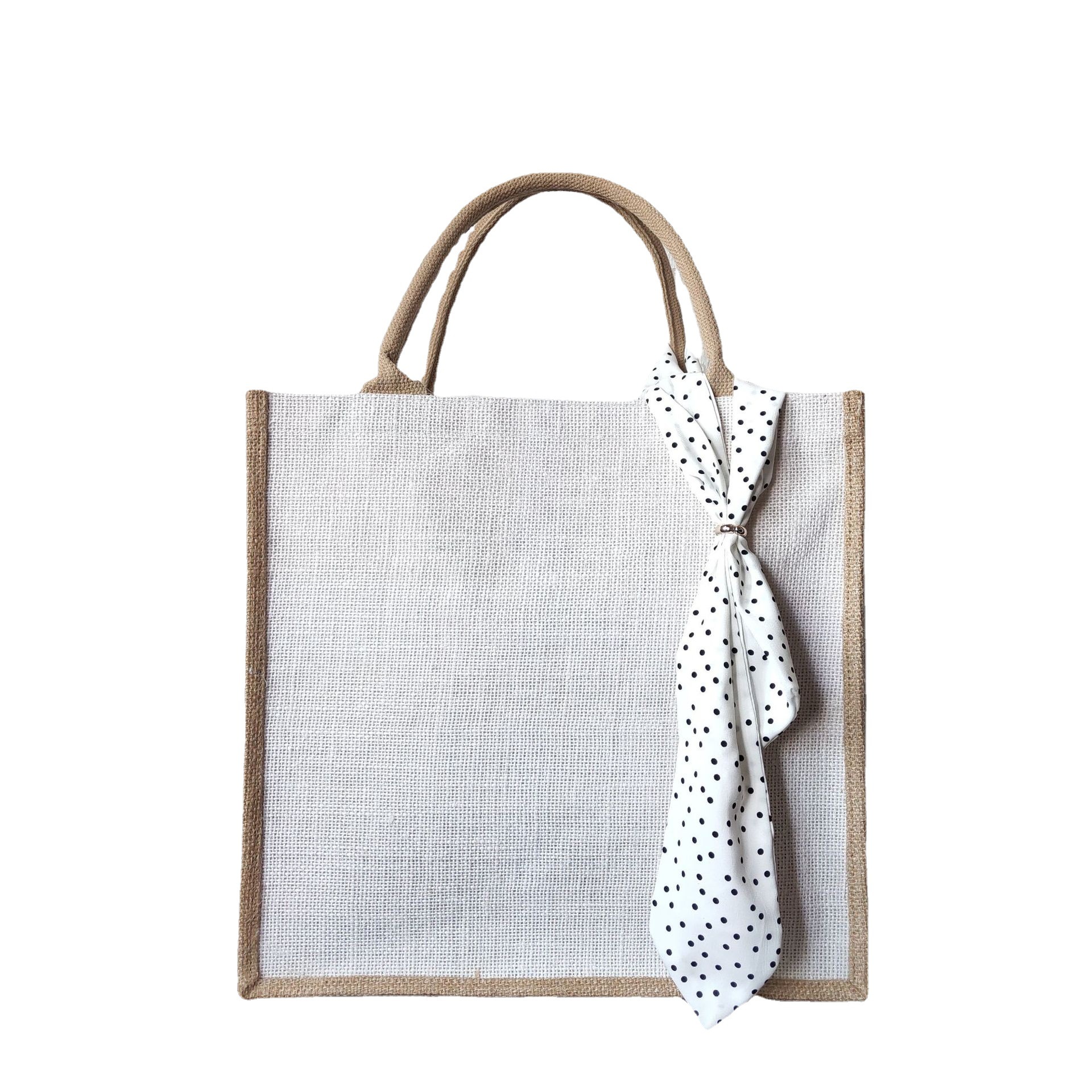 现货麻布手提袋 创意涂鸦手绘棉麻布袋覆膜黄麻包伴手礼品袋批发