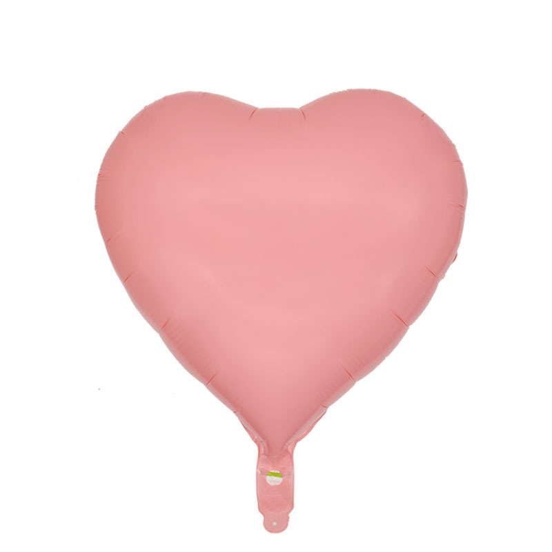 18-Inch Heart-Shaped Macaron Aluminum Foil Balloon Valentine's Day Wedding Birthday Party Decoration Aluminum Foil Love Balloon