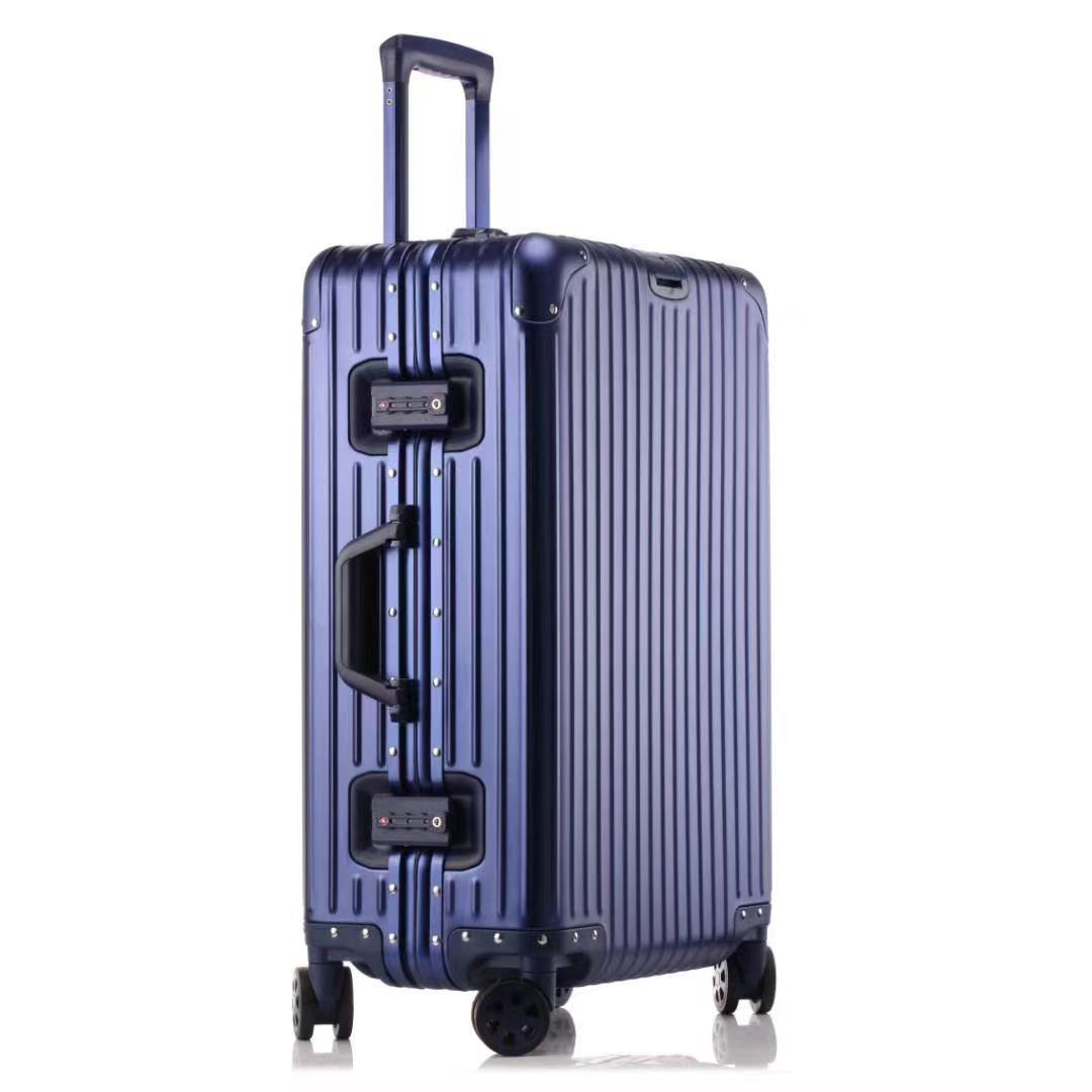 Aluminum-Magnesium Alloy Trolley Case Universal Wheel Trolley Case Suitcase Boarding Bag Wholesale One Piece Dropshipping