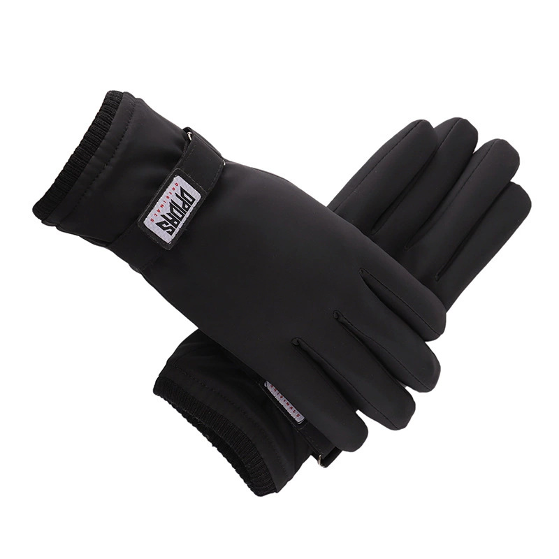 Outdoor Waterproof Gloves Winter Touch Screen Men's and Women's Windproof Warm Cycling Sports Fleece-Lined Thickened Mountaineering Ski Gloves