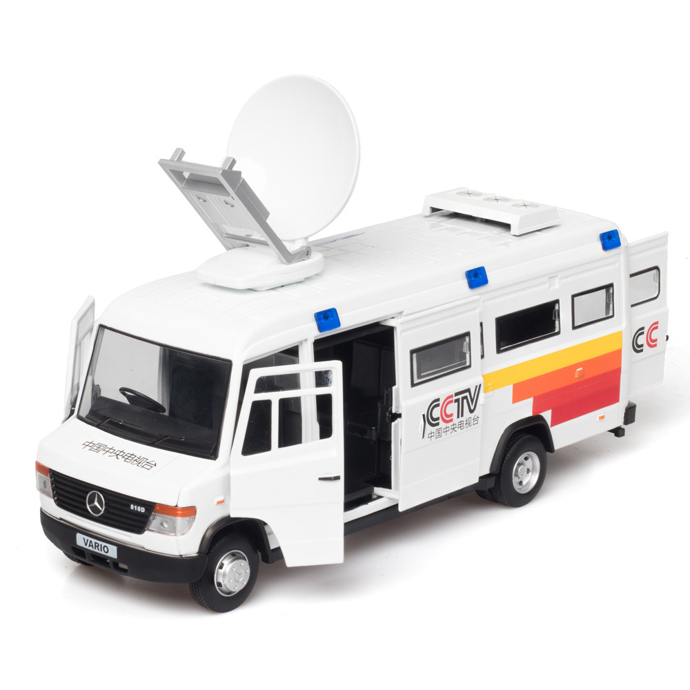 仿真1比32大奔驰威行政版冲锋车直播合金小汽车模型摆件带声光