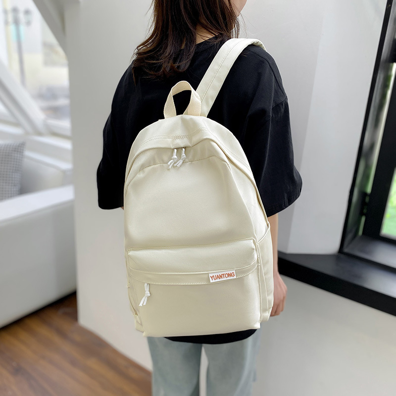 Backpack Men's Simplicity Large Capacity Travel Backpack Female Casual Japanese Junior High School Student High School and College Student Schoolbag Male