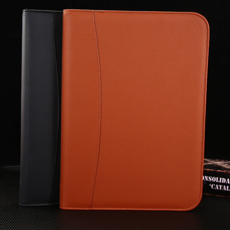 Loose Spiral Notebook A4 Notebook Business Multifunction Male Package Creative Zipper Bag with Calculator Hand Account Notepad