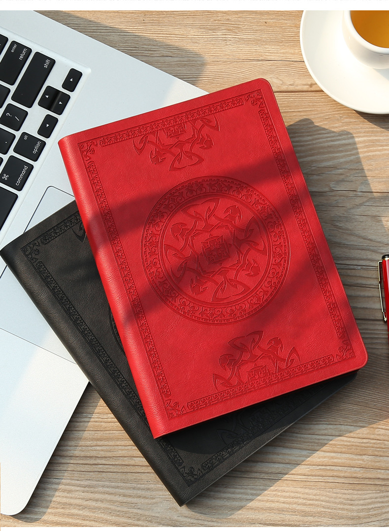 复古中国风仿古笔记本精致好看加厚文艺欧式古典皮面定制记事本