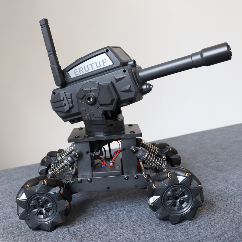 电动水弹坦克车 遥控编程四驱越野攀爬车 合金拼装漂移车儿童玩具