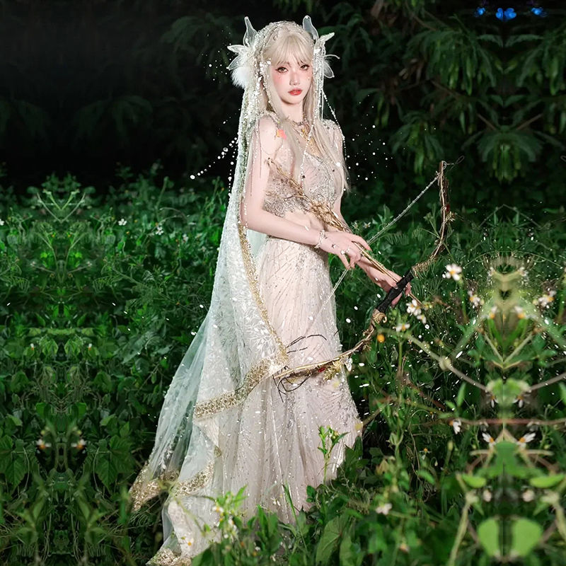 异域公主服装女西双版纳影楼写真旅拍异域风情森系精灵艺术照服装