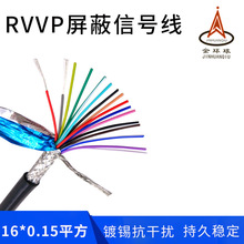 金环球屏蔽电缆 RVVP 16芯0.15平方 国标铜芯PVC软护套 厂家直销