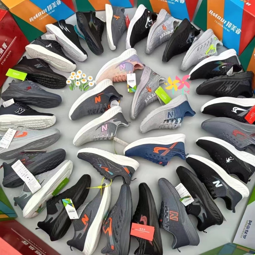 摆摊跑江湖断码鞋批发外贸直播低价运动鞋杂款网面飞织杂鞋-阿里巴巴